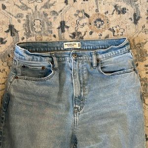 Abercrombie ankle straight ultra high rise